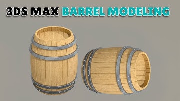 3DS MAX barrel modeling