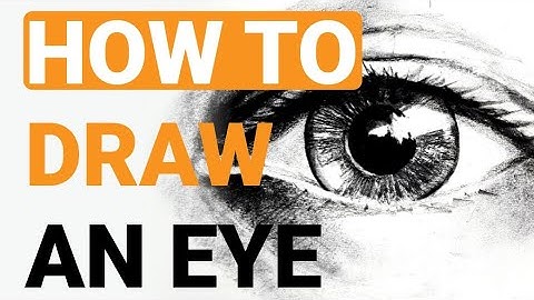 How to draw an eye - Easy step-by-step charcoal tutorial