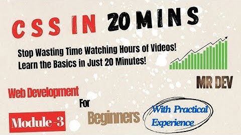 Module 3 - CSS for Beginners | Web Development For Beginners #coding #webdevelopment