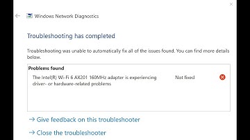 📶 Intel Wi-Fi is experiencing problems WiFi fix