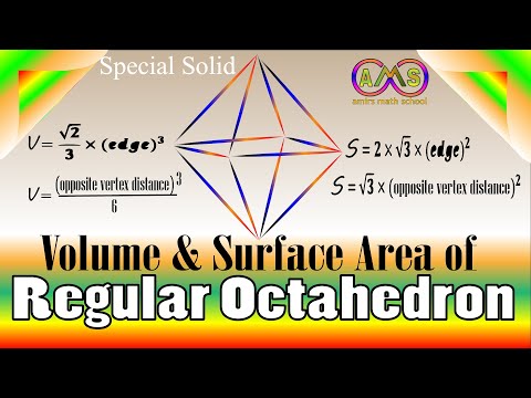 Octahedron||Regular Octahedron||Total Surface Area and Volume||What is Octahedron.