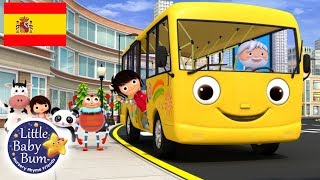Canciones Infantiles | Las Ruedas del Autobús Feliz | Dibujos Animados | Little Baby Bum en Español