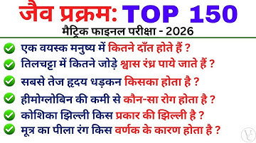 Jaiv Prakram Class 10th Bihar Board | 10th Biology Chapter 1 Objective | Life Processes Objective |