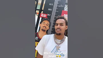 Trae Young has some questions about his height here 🤣