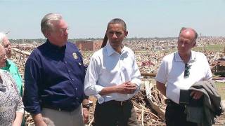 President Obama Tours Tornado Damage in Joplin