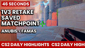Saved the Game – FAMAS 1v3 Retake Clutch + Defuse on Matchpoint | Anubis | Highlights CS2