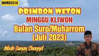 Primbon Weton Minggu Kliwon Bulan Suro (Juli 2023)