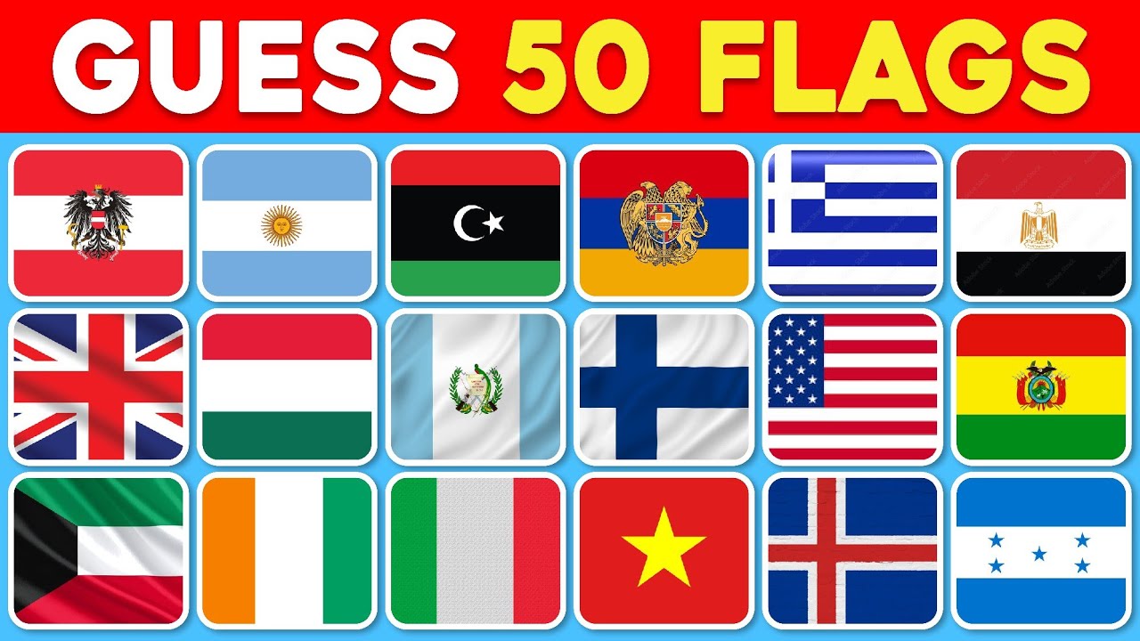 Guess the Flags Quiz | 5-Second Challenge | 50+ Countries 🚩🌍