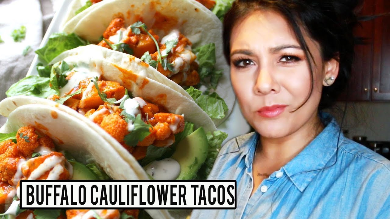 BUFFALO CAULIFLOWER TACOS! An actually EASY and QUICK recipe?!?!  | Tasty Tuesday