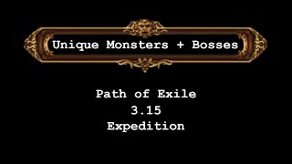 Path Of Exile - 3.15 - Unique Monster -The Great White Beast