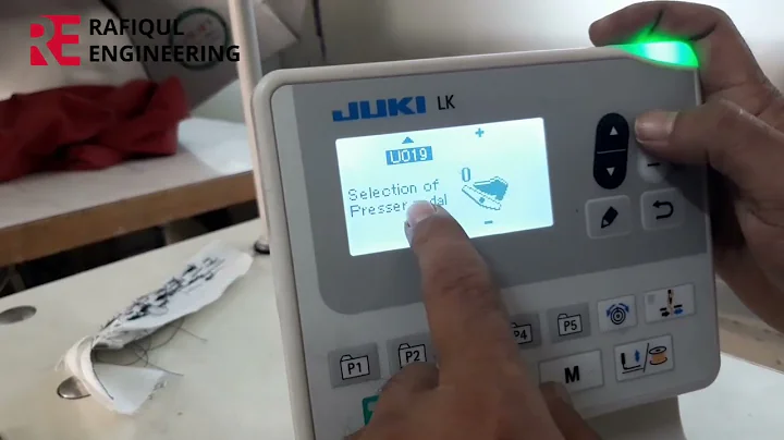 juki LK-1900B Bartack machine programme set-up#rafiqul Engeenirng