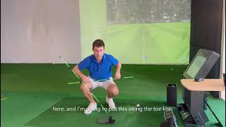 How to use a golf alignment stick holder