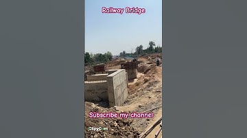 Railway Bridge ready for precast slab erection #bridge #concrete #railway #engineering #singrauli