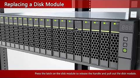Huawei OceanStor Dorado V3 Disk Enclosure Replacing a Disk Module