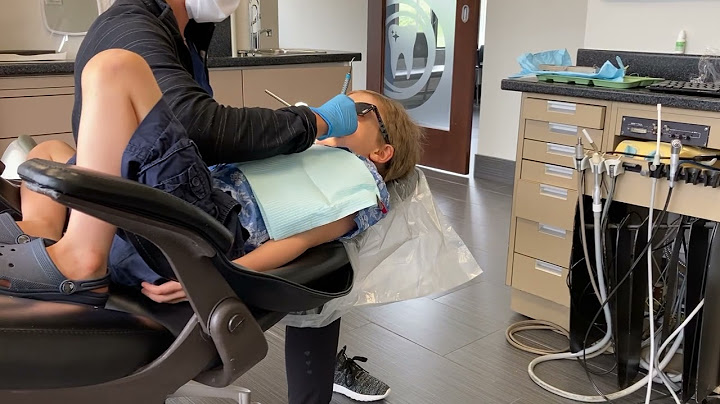 Asher at the dentist in early June 2023