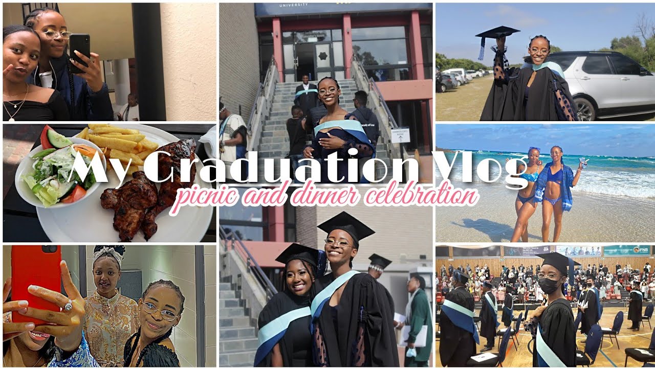 My Graduation Vlog(Part 2)+dinner & picnic|Nelson Mandela University