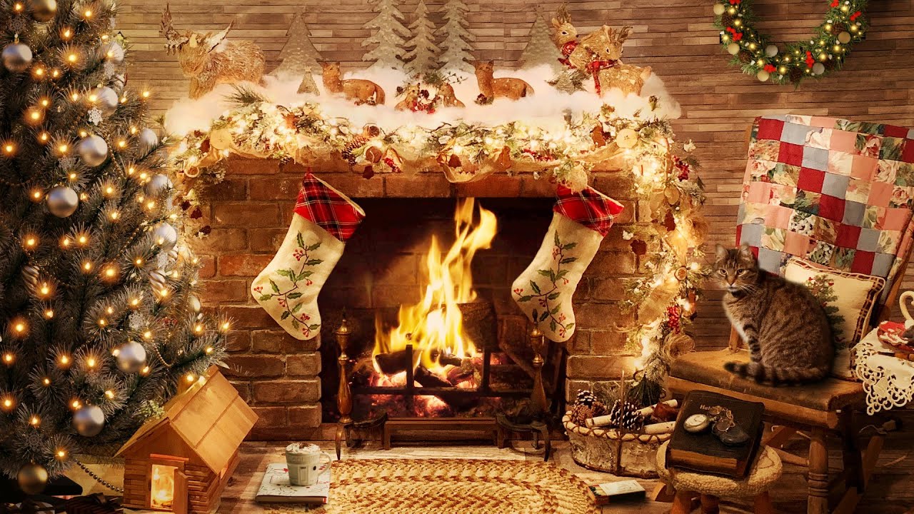 Share more than 62 cozy christmas fireplace wallpaper best - in.cdgdbentre