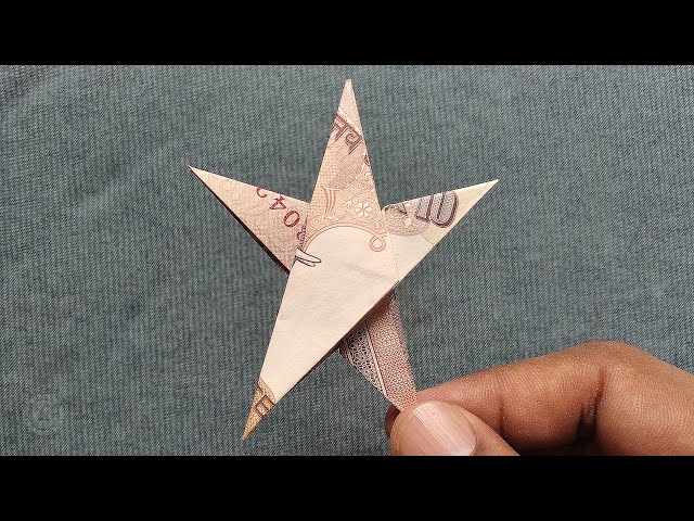 Single Note 10 Rupees Origami STAR | #SuryaOrigami class=