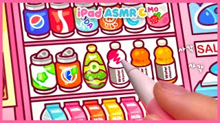 (eng) ASMR Drawing a cute mart Coloring an iPad with squares How to draw a mini mart ✨