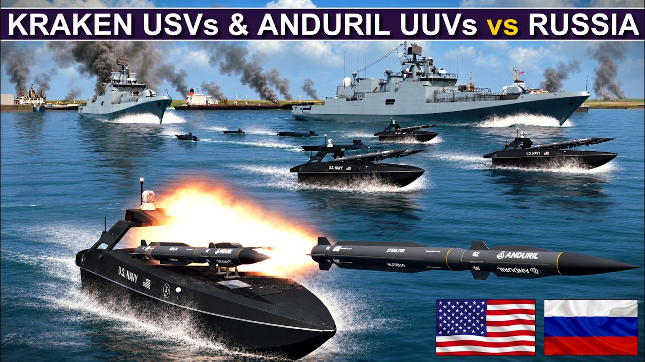 Can A Purely Unmanned Surface & Underwater US Fleet Cripple A Russian Naval Base? | Sea Power