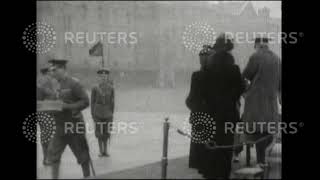1921 ROYAL: King George V and Queen Mary at Hendon Air Pageant