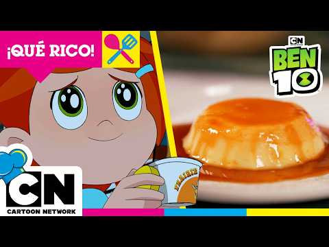 Menú de CN | Pizza de pepperoni y flan de vainilla de Ben 10 🍕 🍮 | @fatafeat