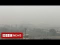 The office commute through delhis deadly smog  bbc news