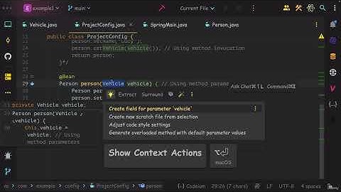 018 Wiring Beans using method parameters