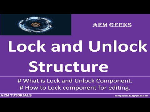 AEM Beginner #13 | Lock and Unlock Component Structure in AEM