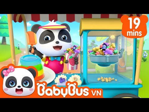 Tiệm bỏng ngô đầy màu sắc | Tiệm đồ ăn ngon của Kiki | Nhạc thiếu nhi vui nhộn | BabyBus