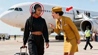 Flight Attendant Refuses Black Girl First Class — Unaware Her Father Owns the Airline...
