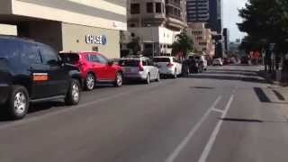 Bike share commute on Guadalupe at rush hour