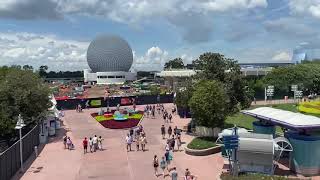 Epcot Overhaul - Future World Construction Monorail View (July 2021)