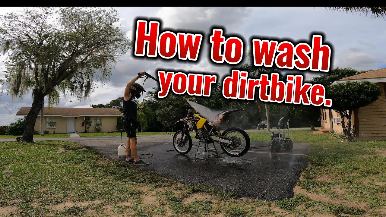 How to wash your dirt bike. YouTube