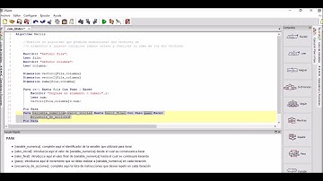 Tutorial en  Pseint  sobre Matrices