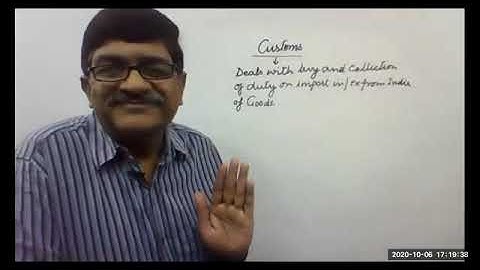 Customs Act 1962 Lecture 1 by Prof. Rajesh Tayal