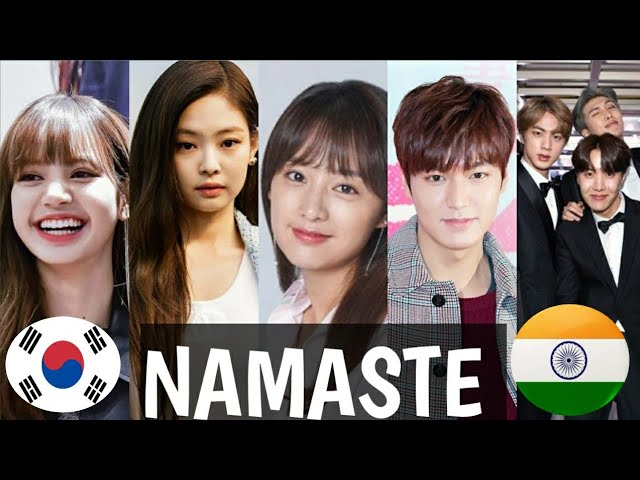 Korean actors speaking hindi