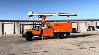 Ford F750 Forestry Bucket Truck 75 FT Working Height Altec Boom Chipper Bed 2013