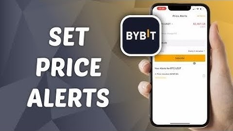 HOW TO SET PRICE ALERT ON BYBIT EXCHANGE TO MONITOR YOUR TRADE.