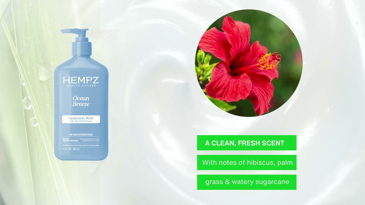 Hempz Beauty Actives Ocean Breeze Moisturizing Body Lotion with