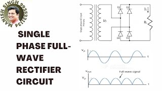 Simulate single phase full-wave rectifier circuit