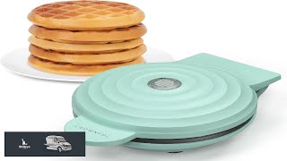 CROWNFUL Mini Waffle Maker 4" Chaffle Maker with Compact Design Easy