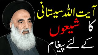 Message of Ayatollah Sayed Ali Sistani  آیت اللہ سیستانی کا پغام by ALLAMA MUKHTAR HUSSAIN GHAFFARI