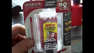 Diablo hole saw bit review and demo drilling metal. Tips for drilling thick metal.