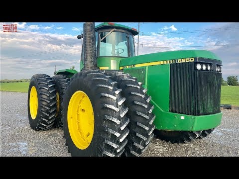 JOHN DEERE 8850 V8 Power Tractor Test Drive - YouTube
