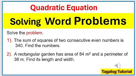 [Tagalog] Solving problem #quadraticequation #math9 #solvingproblem #solvingquadraticequation