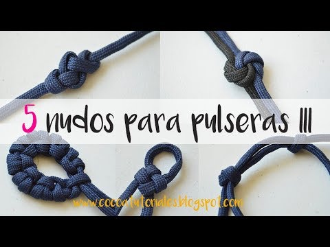 Cómo hacer 5 nudos para pulseras fáciles paso a paso 3/5 👌👌 #69