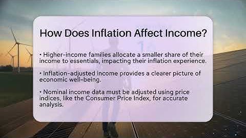How Does Inflation Affect Income? - The Friendly Statistician