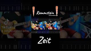 Rammstein - Zeit 🎸🤘 #shorts #guitartabs #guitarcover #rammstein #zeit