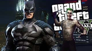 BATMAN & JOKER MOD w/ Batmobile (GTA 5 PC Mods Gameplay)